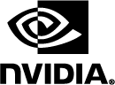 Nvidia logo in black